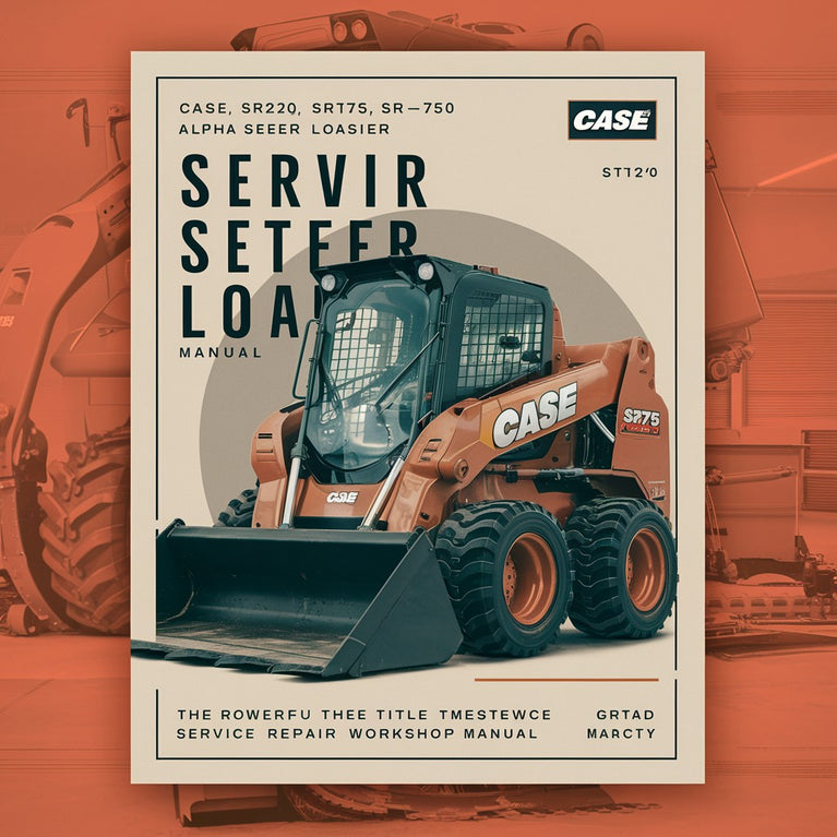 Case SR220 SR175 SR250 Alpha Series Skid Steer Loader Service Repair Workshop Manual PDF Download