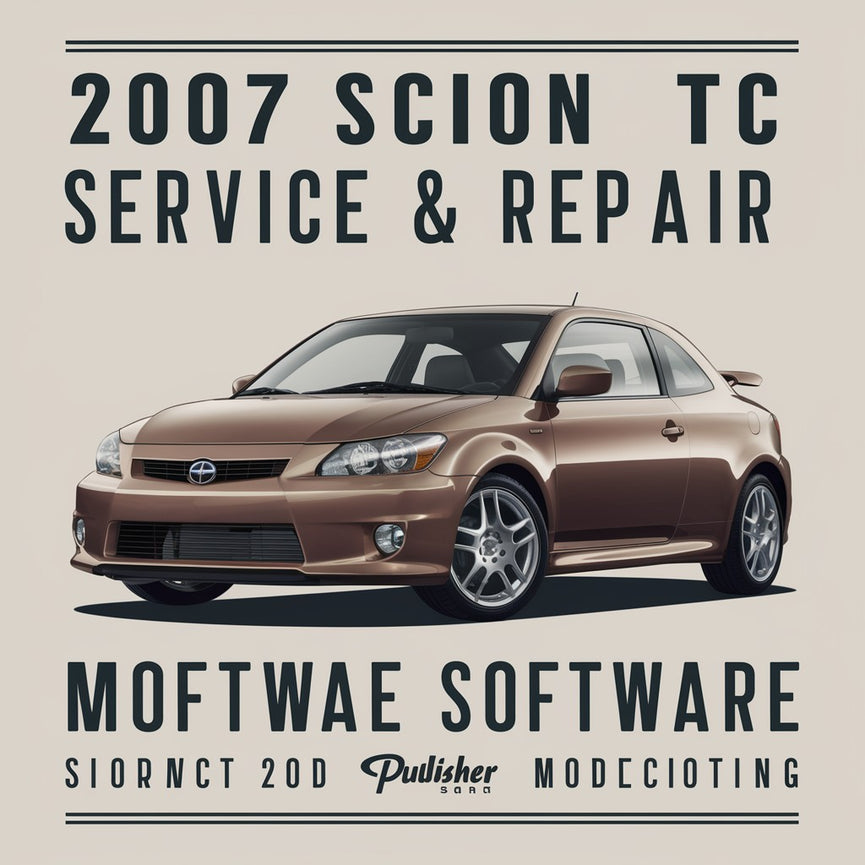 2007 Scion TC Service & Repair Manual Software