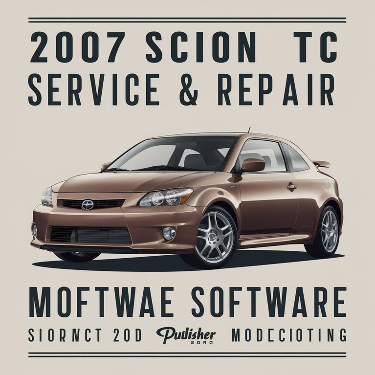 2007 Scion TC Service & Repair Manual Software PDF Download