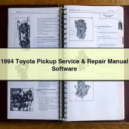 1994 Toyota Pickup Service & Repair Manual Software PDF Download