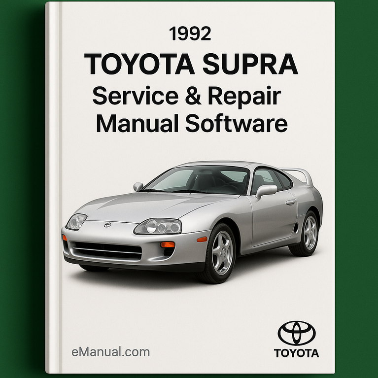 1992 Toyota Supra Service & Repair Manual Software