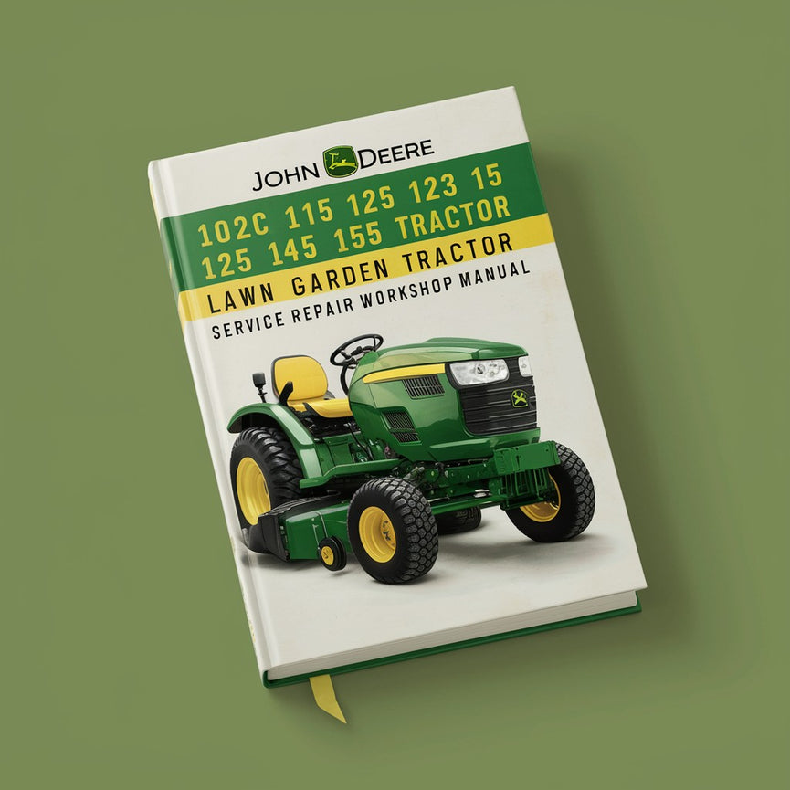 John Deere 102 115 125 135 145 155C 190C Lawn Garden Tractor Service Repair Workshop Manual