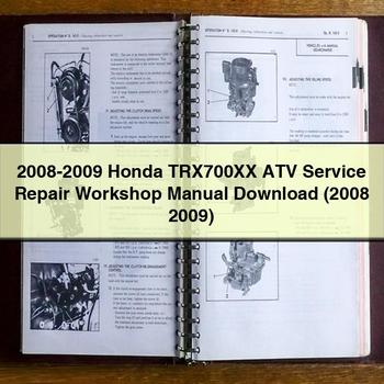 2008-2009 Honda TRX700XX ATV Service Repair Workshop Manual (2008 2009)