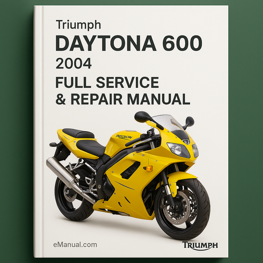 Triumph Daytona 600 2004 Full Service Repair Manual