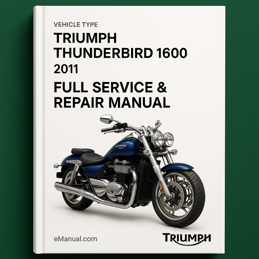 Triumph Thunderbird 1600 2011 Full Service Repair Manual