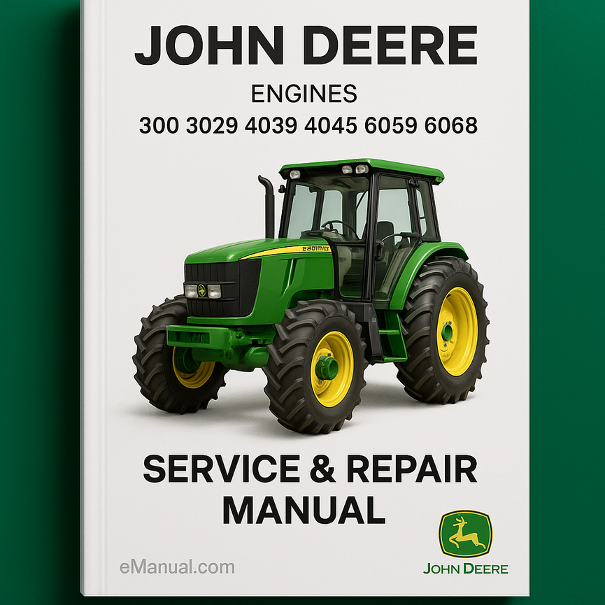 John Deere 300 3029 4039 4045 6059 6068 Engines Service Repair Manual