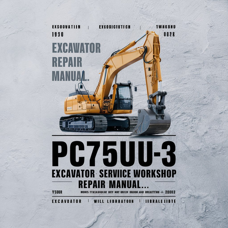 PC75UU-3 Excavator Service Workshop Repair Manual.PDF