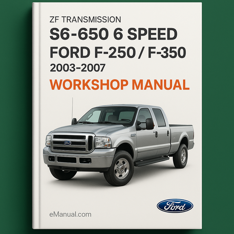 ZF Transmission S6-650 6 Speed Service Repair Workshop Manual