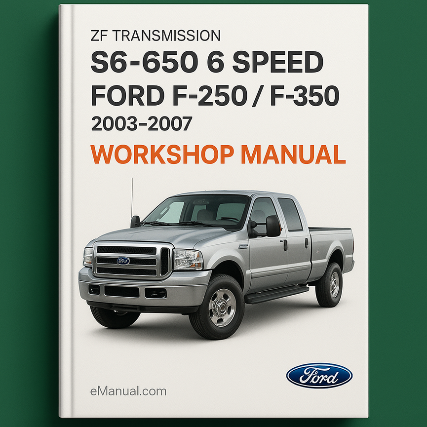 ZF Transmission S6-650 6 Speed Service Repair Workshop Manual