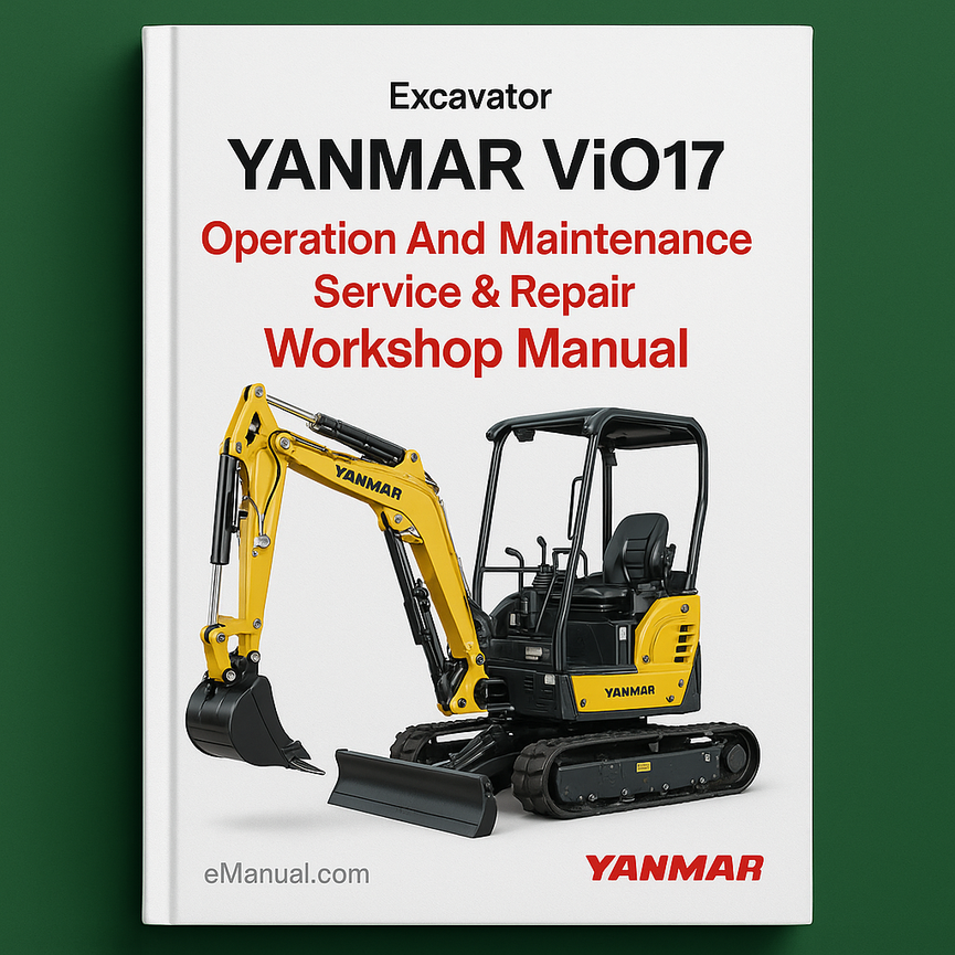 Yanmar ViO 17 Betriebs- Und Wartungshandbuch Für Service Und Reparaturen