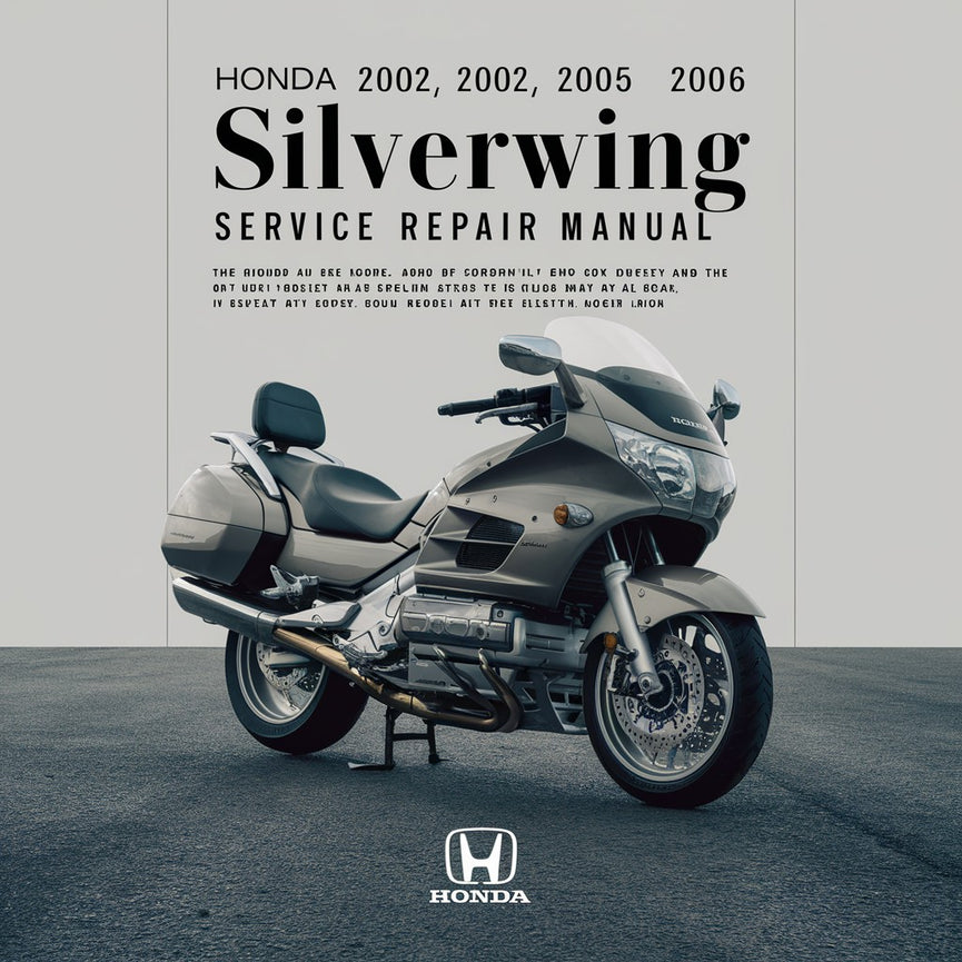 Honda 2002 2003 2004 2005 2006 Manual de servicio Silverwing Descargar PDF