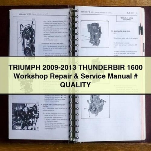 TRIUMPH 2009-2013 THUNDERBIR 1600 Workshop Repair & Service Manual # QUALITY PDF Download