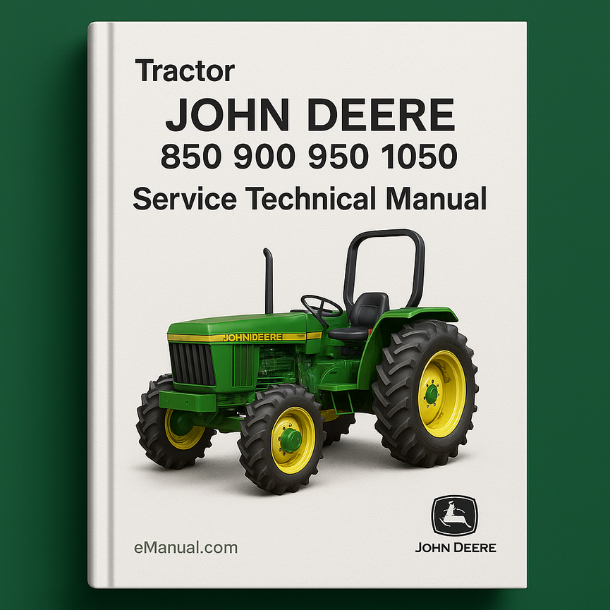 John Deere 850 900 950 1050 Tractor TM1192 Service Technical Manual