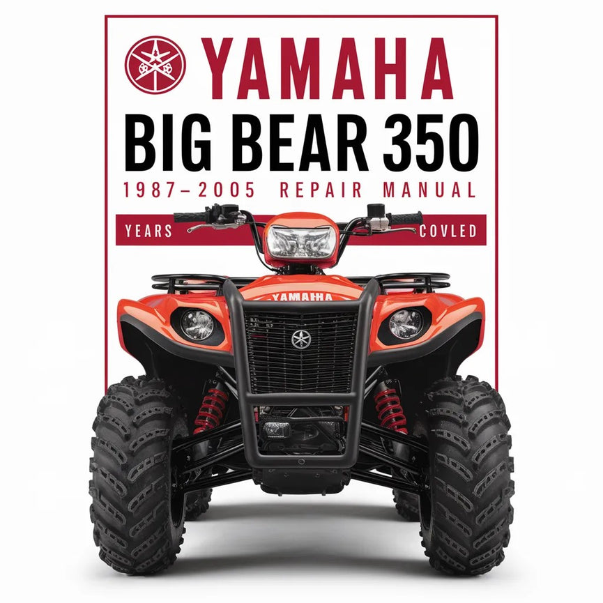 Yamaha BIG BEAR 350 1987-2005 Reparaturhandbuch 1988 1989 1990 1991 1992 1993 1994 1995 1996 1997 1998 1999 2000 2001 2002 2003 PDF-Download