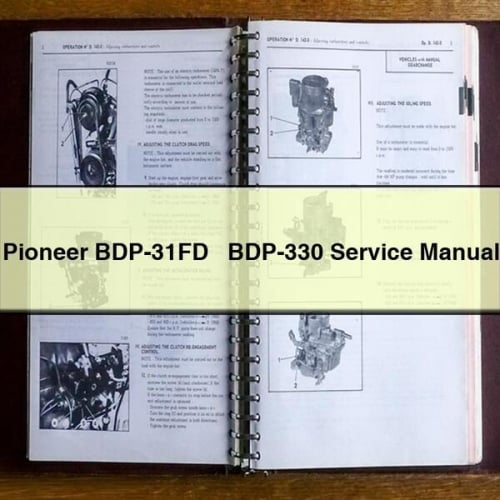 Pioneer BDP-31FD + BDP-330 Service Manual Download PDF