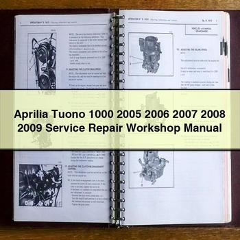 Aprilia Tuono 1000 2005 2006 2007 2008 2009 Service Repair Workshop Manual