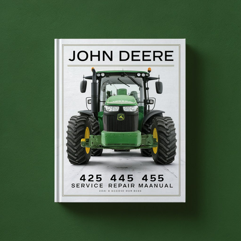 John Deere 425 445 455 Service Repair Manual.