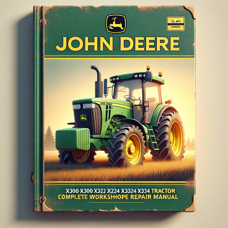 John Deere X300 X304 X320 X324 X340 X360 Select Series Tractor Complete Workshop Service Repair Manual