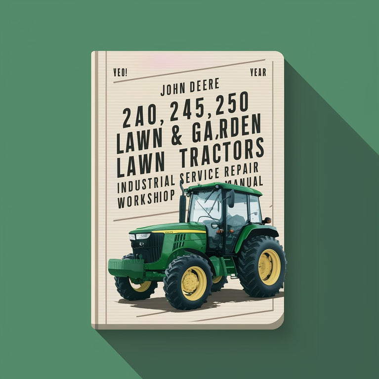 John Deere 240 245 250 265 285 320 Lawn & Garden Tractors Industrial Service Repair Workshop Manual