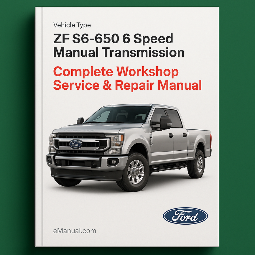 ZF S6-650 6 Speed Manual Transmission Complete Workshop Service Repair Manual