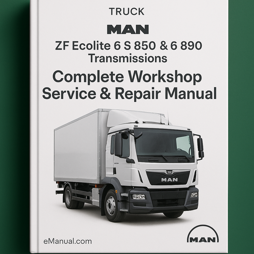 ZF Ecolite 6 S 850 & 6 S 890 Transmissions Complete Workshop Service Repair Manual