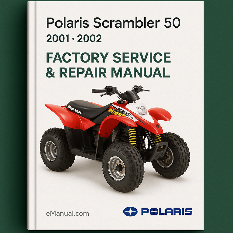 Polaris Scrambler 50 2001 2002 Factory Service Repair Manual