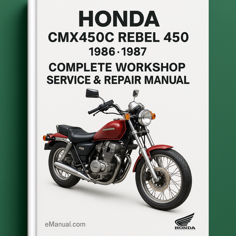 Honda CMX450C Rebel 450 Manual Completo Taller Servicio Reparacion 1986 1987 Descargar PDF