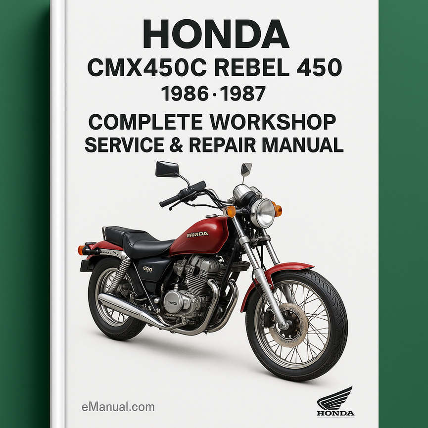Honda CMX450C Rebel 450 Manual Completo Taller Servicio Reparacion 1986 1987 Descargar PDF
