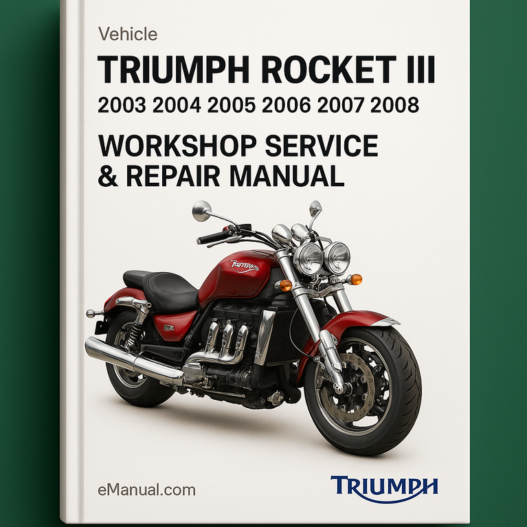 Triumph Rocket III 3 2003 2004 2005 2006 2007 2008 Manual Taller Servicio Reparacion Descargar PDF