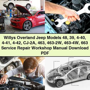 Willys Overland Jeep Models 48 39 4-40 4-41 4-42 CJ-2A 463 463-2W 463-4W 663 Service Repair Workshop Manual PDF Download