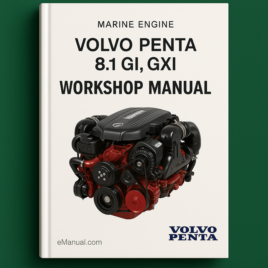 Volvo Penta 8.1 Gi GXi Marine Engine Service Repair Workshop Manual
