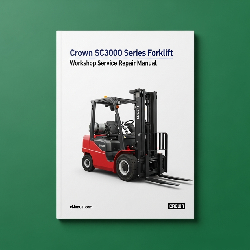 Crown Forklift SC3000 Series Workshop Service Repair Manual Download (English French German) PDF