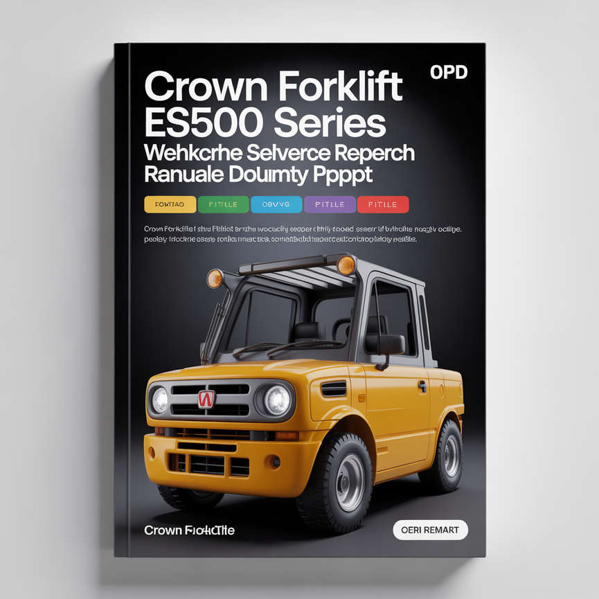 Crown Forklift ESR4500 Series Workshop Service Repair Manual Download PDF