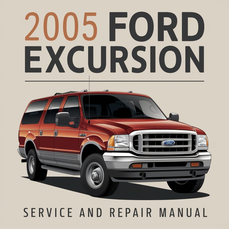 2005 Ford Excursion Service- und Reparaturhandbuch