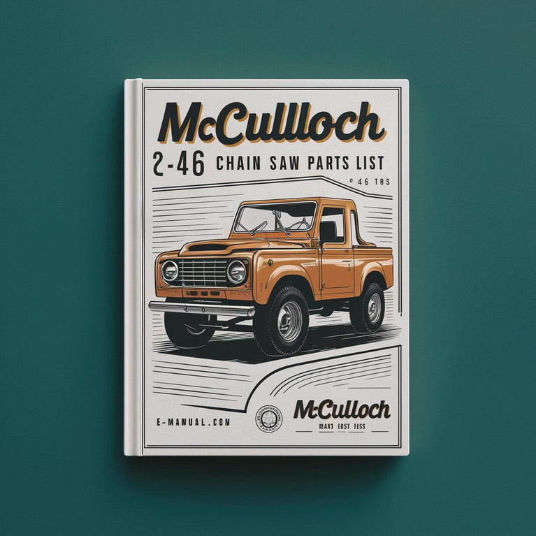 McCulloch 1-46 Chain Saw Parts List (2 Manuals - 40 pages) PDF Download