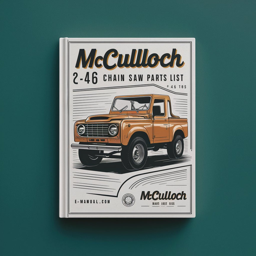 Lista de piezas de motosierra McCulloch 1-46 (2 manuales - 40 páginas) Descargar PDF