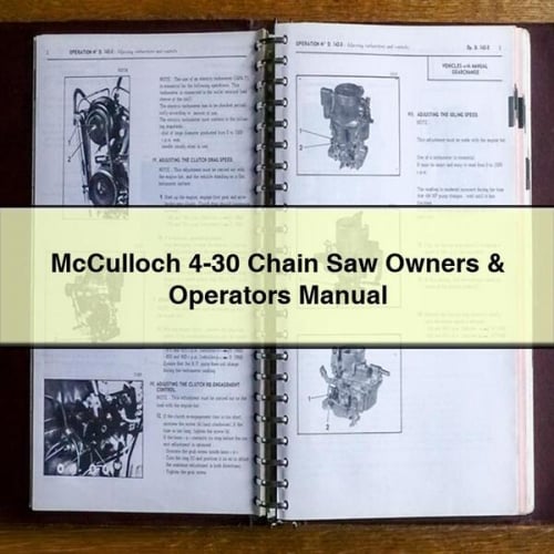 Manual del operador y propietario de la motosierra McCulloch 4-30 Descargar PDF