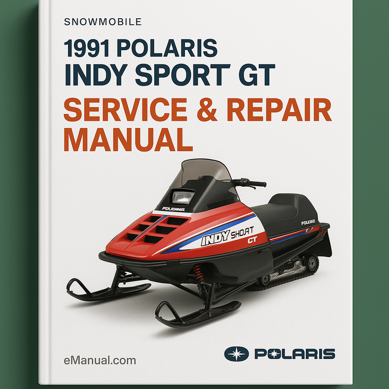 1991 Polaris Snowmobile Indy Sport GT Service Repair Manual