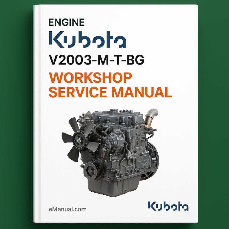 Kubota V2003-M-T-BG Workshop Service Manual for Repair