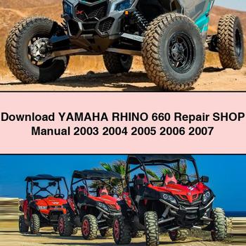 Yamaha RHINO 660 Repair Shop Manual 2003 2004 2005 2006 2007