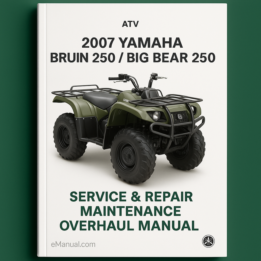 2007 Yamaha BRUIN 250 / BIG BEAR 250 ATV Service Repair Maintenance Overhaul Manual