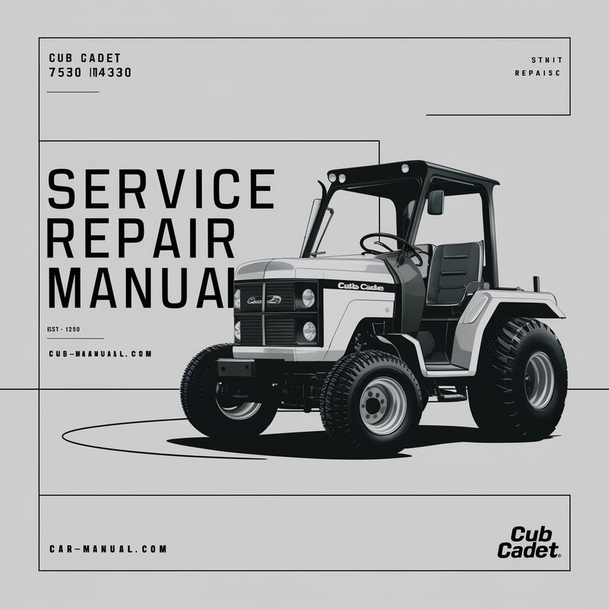 Cub Cadet 7530 Service Repair Manual