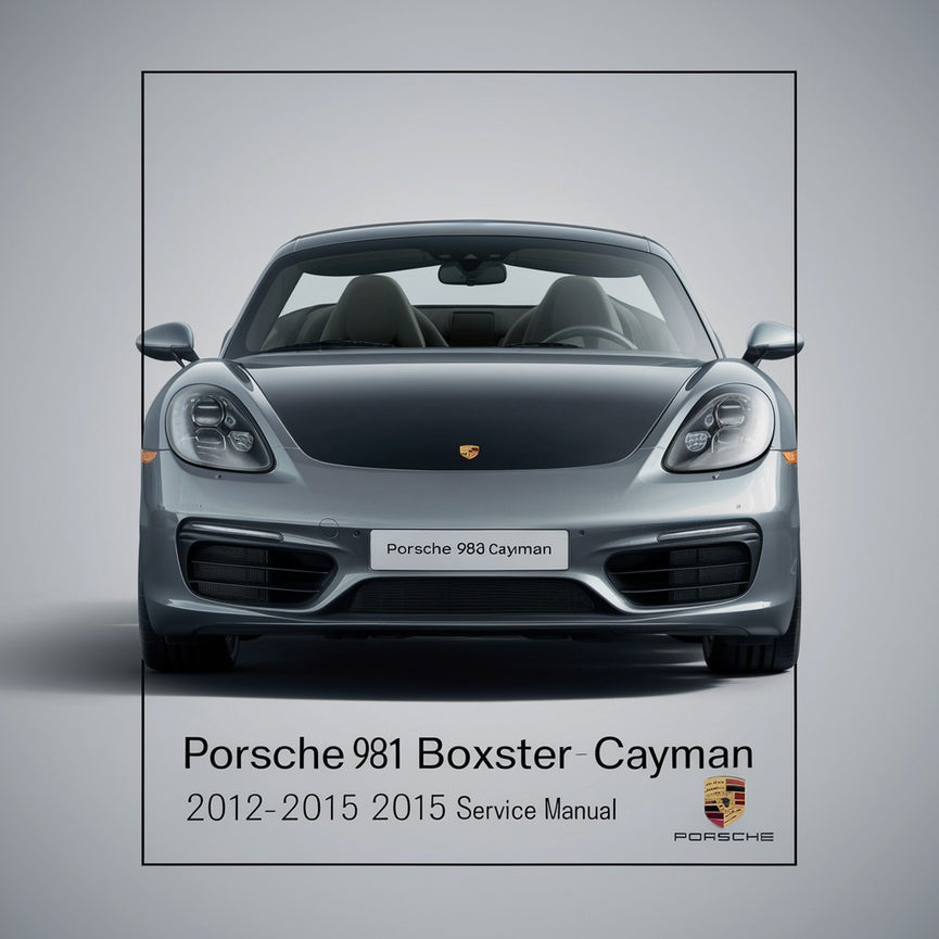 Porsche 981 Boxster Cayman 2012-2015 Service Repair Manual