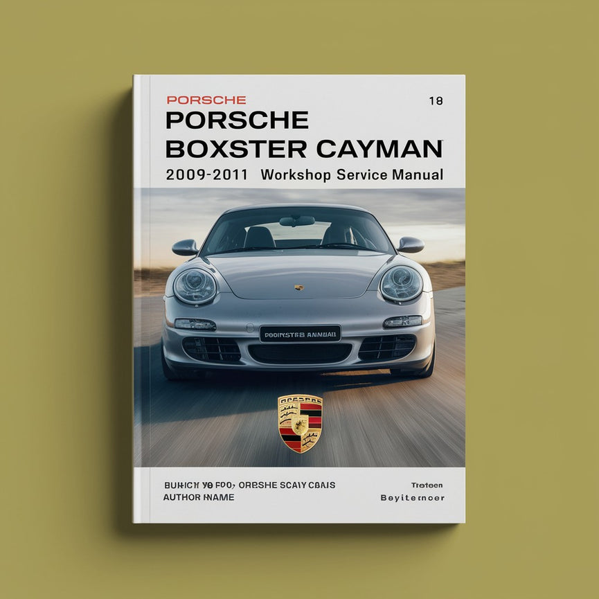 Porsche 987 Boxster Cayman 2009-2011 Manual de servicio taller