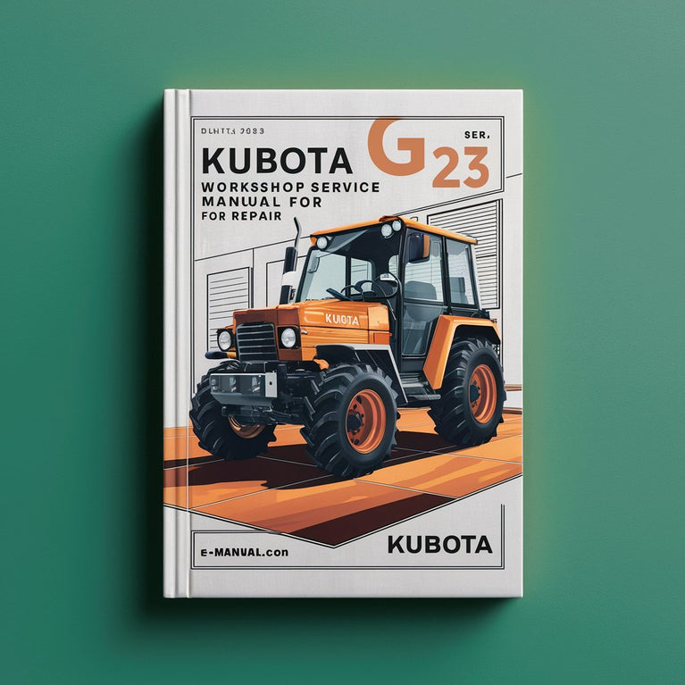 Kubota G 23 Workshop Service Manual for Repair