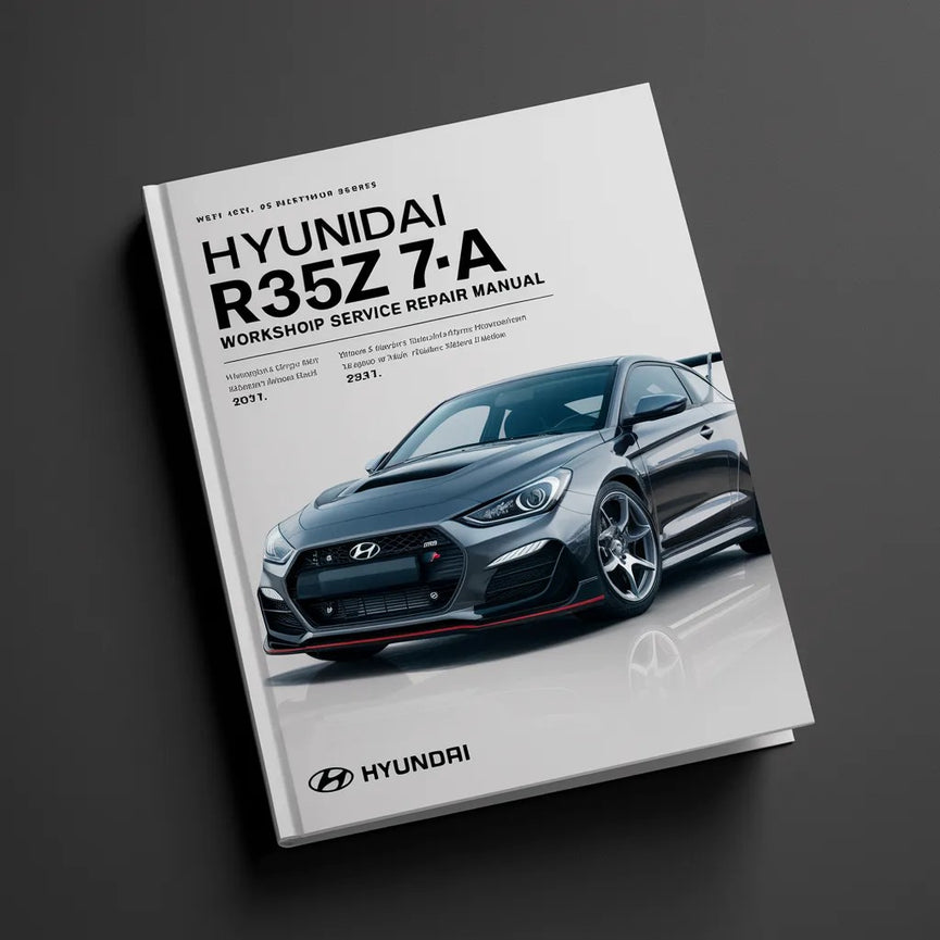 Manual de servicio de taller Hyundai R35Z 7A Descargar PDF