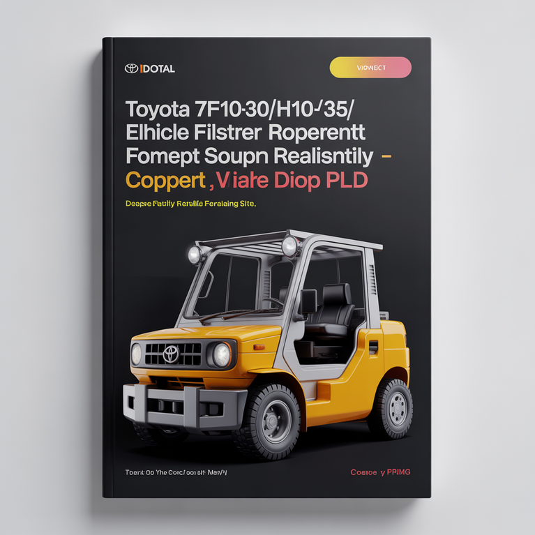 TOYOTA 7FB10-30/H10-25/J35 Electric POWERED FORKLIFT Service Repair Manual - Download PDF