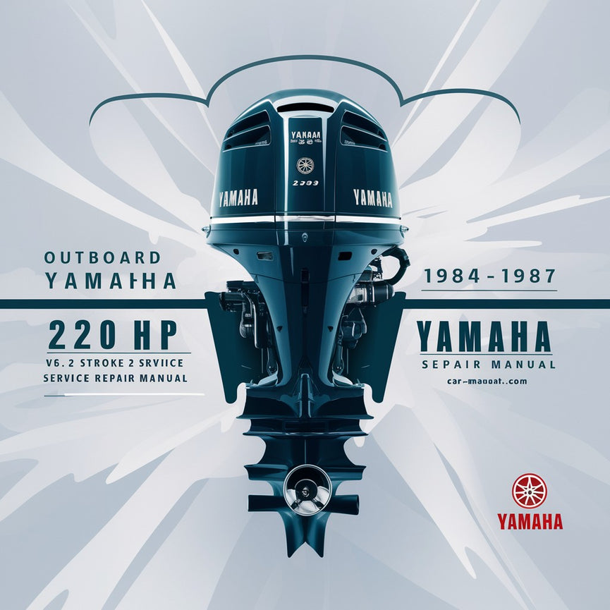 Fueraborda Yamaha 220 HP V6 2 tiempos 1984-1987 Manual de Servicio Descargar PDF