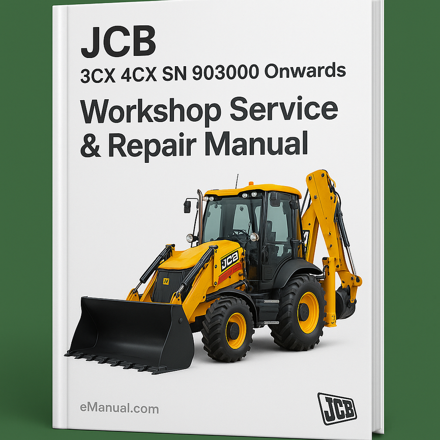 JCB 3CX 4CX SN 903000 Onwards Workshop Service Repair Manual