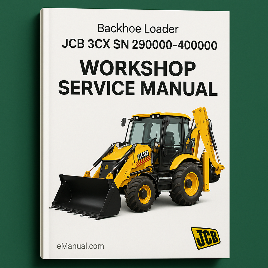 JCB 3CX SN 290000-400000 Workshop Service Manual for Repair